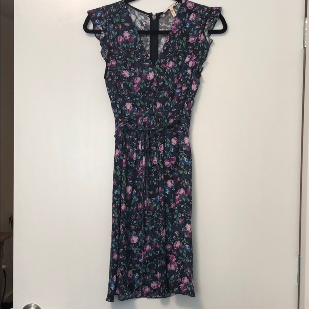 Rebecca Taylor size 2 ruffle sleeve dress